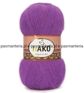 Włóczka NAKO ANGORA LUKS 100g kolor: 2180 / biskupi