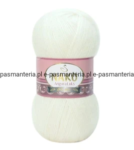Włóczka NAKO ANGORA LUKS 100g kolor: 11498 / ekrii