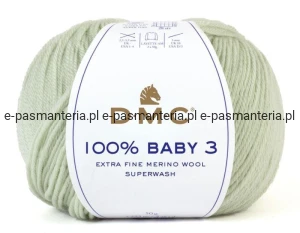 włóczka DMC 100% BABY  kol. 139 / zieleń pastelowa
