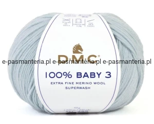 włóczka DMC 100% BABY  kol. 131 / brudny błękit