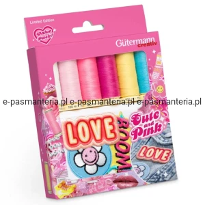 zestaw nici GUTERMANN  6 kol. x 100mb  + 3 aplikacje 
