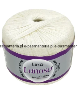 włóczka LANOSOS LINO kol. 901 / ekri  