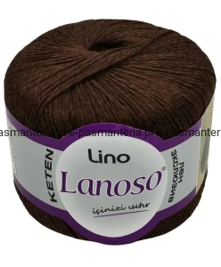 włóczka LANOSOS LINO kol. 924 / czekoladowy