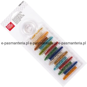 zestaw koralików szklanych z połyskiem KNORR 21-6115105