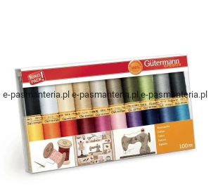 zestaw nici bawełnianych GUTERMANN  20kol. x 100mb 734520
