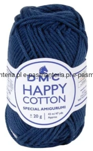 włóczka HAPPY COTTON DMC 758 / granatowy