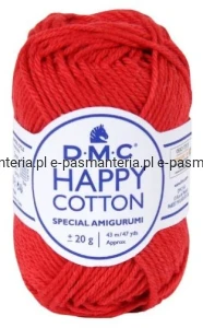 włóczka HAPPY COTTON DMC 789  / czerwony