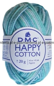 włóczka HAPPY COTTON DMC 650 / zielono-seledynowy
