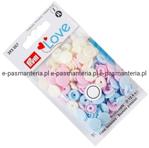 napy plastikowe COLOR SNAPS  fi 12,4mm PRYM 393007 .