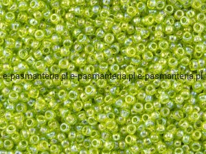 koraliki szklane okrągłe TOHO TR-11 kol. 4/przezroczysta zieleń  2,1mm 10g             