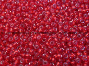 koraliki szklane okrągłe TOHO TR-11 kol. 25b/srebrzysta czerwień 2,1mm 10g          