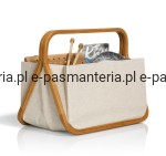 torba na przybory dziewiarskie/ krawieckie  PRYM 612563  "tkanina + bambus"