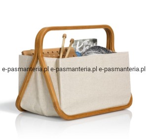 torba na przybory dziewiarskie/ krawieckie  PRYM 612563  "tkanina + bambus"