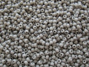 koraliki szklane okrągłe TOHO TR-11 kol. 53F/szary mat 2,1mm 10g  