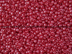 koraliki szklane TOHO TR-08 kol. 125/ perłowa  czerwień 3mm 10g