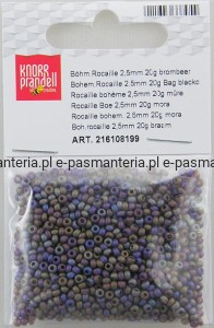 koraliki szklane 2,5mm kol  fiolet mix kolorów 20g 216108199