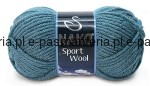 włóczka SPORT WOOL kolor: 185 / morski