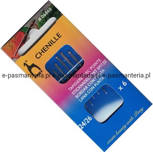 igły ręczne do haftu z czubkiem PONY 06860 .