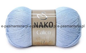 WŁÓCZKA NAKO CALICO  kol. 5028 / błękitny #