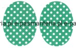 łaty w grochy termoprzylepne 2 szt. kol. 3449 (zielone) 