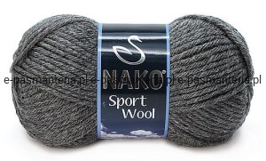 włóczka SPORT WOOL kolor: 193 / szary 