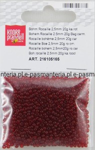 koraliki szklane 2,5mm kol bordowy 20g 216105165)