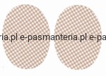 łaty w kratę termoprzylepne 2 szt. kol. 361 (beżowe) 