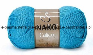 WŁÓCZKA NAKO CALICO  kol. 3792 / niebieski turkus