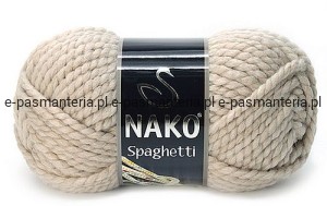 WŁÓCZKA NAKO Spaghetti kol. 23116 jasny beż 