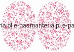 łaty w kwiaty termoprzylepne 2 szt. kol.5742 (czerwone)   