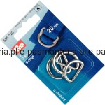 półkole metalowe 20mm srebrne 4szt PRYM 555220 .